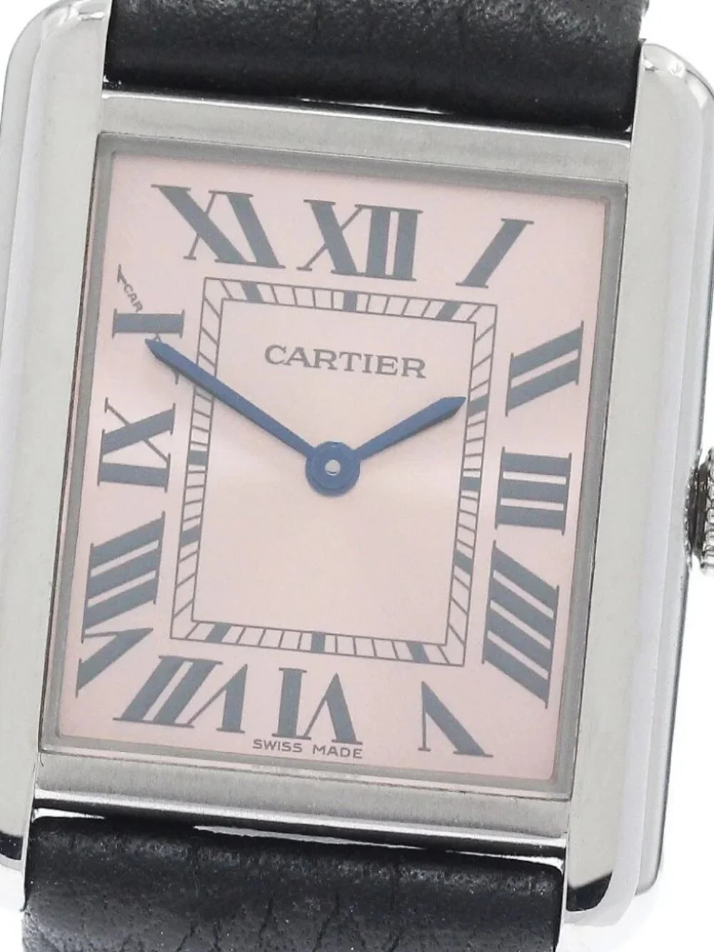 CARTIER Tank solo SM W5200000 pink Dial Quartz Ladies Watch_968427